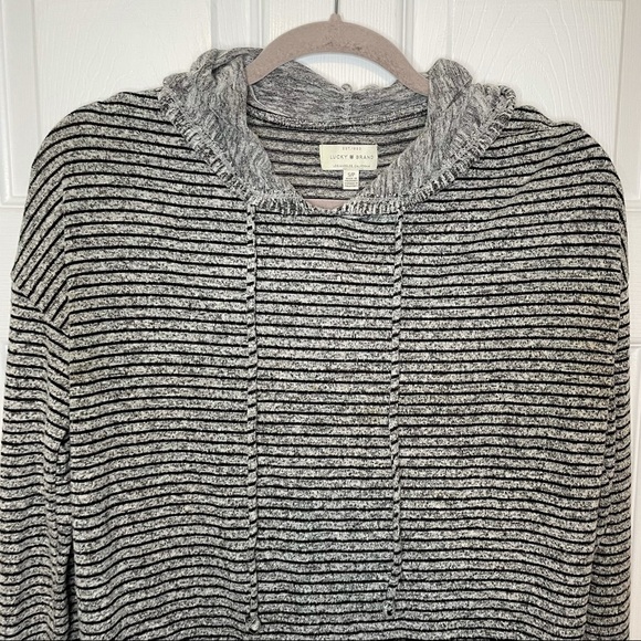 LUCKY Brand Cozy Pullover Hooded Lightweight Sweater Small - Picture 3 of 5